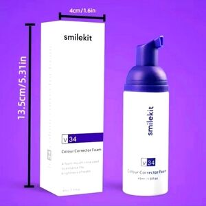 NEW!! SMILEKIT V34 Color Corrector Teeth Whitening Foam Treatment!!